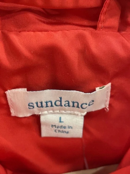 Sundance Dandelion Puffer Vest Cream with Red, Pink & Yellow Stripes Size Large - Picture 6 of 7